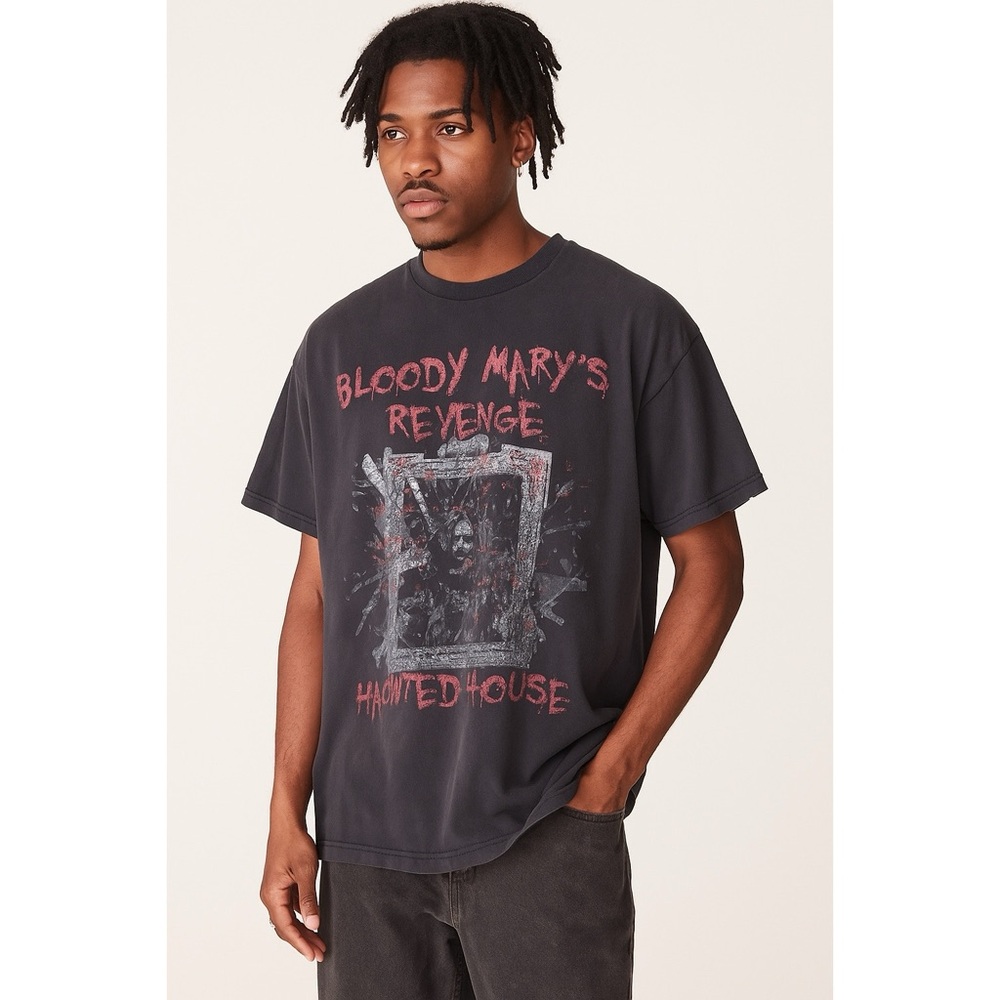 Spooky Ranch Bloody Mary's Revenge Haunted House Urban Legend Unisex Horror Tee